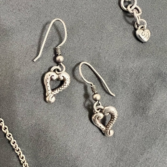 Brighton Reversible Heart Pendant, Necklace, and Earrings - Picture 3 of 8